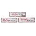 iH casadécor 3 Piece Christmas Rectangle Christmas Wishes Block Set, Wood | 2.35 H x 0.6 W x 8.85 D in | Wayfair XM-ME1060(3)