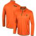 Men's Colosseum Orange Miami Hurricanes Wright Quarter-Zip Windshirt