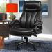 Latitude Run® Bevery Big & Tall 400lbs Ergonomic Office Chair w/ Adjustable Lumbar Support & Silent Rubber Wheels Upholstered | Wayfair