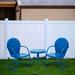 Wrought Studio™ Ellita 2 - Person Outdoor Seating Group in Blue | Wayfair D1CCBCFC6EF64A20B758CD5758845E65