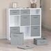 Latitude Run® 27.25" H x 36" W Cube Bookcase w/ Bins Wood in White | 33.3 H x 36 W x 10.8 D in | Wayfair 3F643520549749189C916AB0C1E9BADB