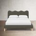Birch Lane™ Veda Upholstered Bed Upholstered in Gray | 37 H x 66 W x 90 D in | Wayfair F133276CB1C643EC8B6A81146B84CB2E