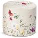 August Grove® Metheny 20" Wide Round Floral Pouf Ottoman Polyester | 16 H x 20 W x 20 D in | Wayfair AD886DC828EF415899D0C568BCEBBB51