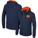 Men's Colosseum Navy Auburn Tigers Affirmative Thermal Hoodie Long Sleeve T-Shirt