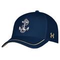 Youth Under Armour Navy Midshipmen Blitzing Accent Performance Adjustable Hat