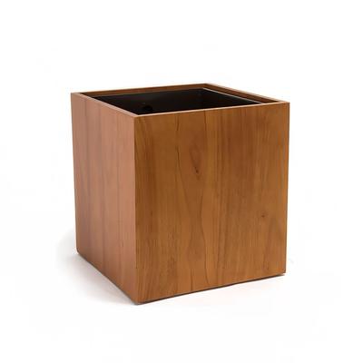 Front of the House RWA004RUW20 9" Square Flare Riser/ Cooler - Rubberwood, Brown