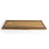 Front of the House SPT053MUB21 Rustic Chic Wood Cutting Board - 17" x 8", Brown