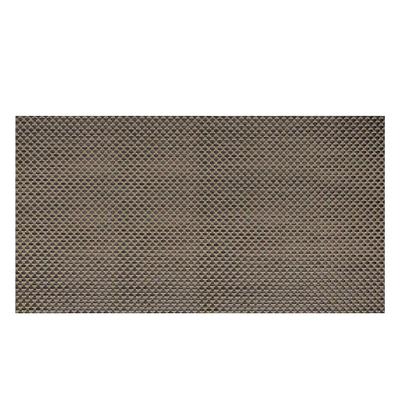 Front of the House XPM112COV83 Rectangular Metroweave Woven Vinyl Placemat - 29" x 16", Copper, Brown