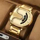 Luxury Original Men Watches Sports Golden Quartz Gold Men's Wrist Watches Steel Waterproof Watches