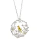 925 Sterling Silver flower Birds Necklaces & Pendants For Women High Quality Sterling-silver-jewelry