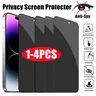 1-4 Stück Sichtschutz für iPhone 14 13 12 11 15 Pro Max Mini 7 8 plus Anti-Spionage-Glas für iPhone