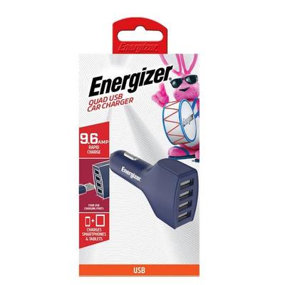 Energizer 06740 - 9.6Amp Quad USB Car Charger (ENG-USBC8BL) Car Charger