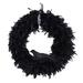 Black Feather with Decorative Raven Halloween Wreath, 30-Inch, Unlit