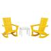 POLYWOOD Quattro 3-Piece Rocker Set