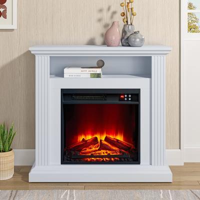 Cozy 32" Freestanding Electric Fireplace - 32"W x 12"D x 30"H