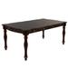 Kipp 78 Inch Dining Table, 2 Extension Leafs, Floral Carved, Oak Brown Wood