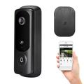 moobody WiFi Video Doorbell Camera Wireless 1080P HD Camera 2-Way Audio Motion Detection Infrared Night Vision Real-time Monitor Support APP Waterproof Cover Support Storage Card