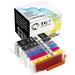 (6 Pack 280/281) | PGBK K C M PB| Compatible PGI280 PGI280/CLI281 Cartridges |1 Set| PGI280XLBK Work for PIXMA TS6120 TR7520 TS8120 TR8520 Printer