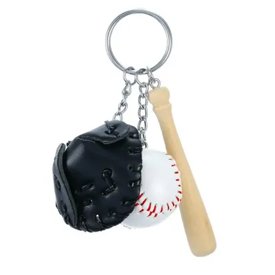 Mini porte-clés de Baseball pour fête de Baseball ensemble de gants de batte de Baseball
