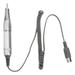 FRCOLOR Professional Nail Drill Handle Handpiece for Electric Nail Manicure Pedicure Machine 202 (Silver & White)