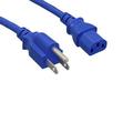 Kentek 6 Feet Blue AC Power Cable Cord For EDISON PROFESSIONAL M2000 LOUD SPEAKER PA SYSTEM