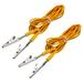 ESD Grounding Cable Cord with Alligator Clip 3.0m/118 Long Yellow AntiStatic Ground Wire Cable Clip Pack of 2