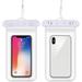 Waterproof Phone Pouch 2pack 7 Large transparent Universal Phone Dry Bag IPX8 Waterproof Case with Neck Lanyard Underwater Phone Protector for iPhone 14 13 12 Pro Max XR Samsung Galaxy ( Color