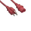 Kentek 4 Feet Red AC Power Cable Cord For MACKIE THUMP SERIES TH-12A POWERED LOUDSPEAKER