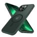 Mgnaooi Magnetic Case for iPhone 15 Pro Max Compatible with MagSafe Military Grade Drop Protection Shockproof Slim Translucent Matte for iPhone 15 Pro Max Phone Case 6.7 Inch Green