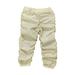 Children Baby Boys Girls Pants Solid Color Mid High Waisted Jogger Pleated Cargo Loose Casual Sweat 12 Months To 7 Years Dailywear School Pant For Child