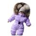 B aby Girls Snowsuit Romper Hooded Warm Outerwear Jacket Jumpsuit Coat Girls 6 Slim Outfits Womens Snow Pants Small