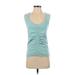 Athleta Active Tank Top: Teal Activewear - Women's Size 3