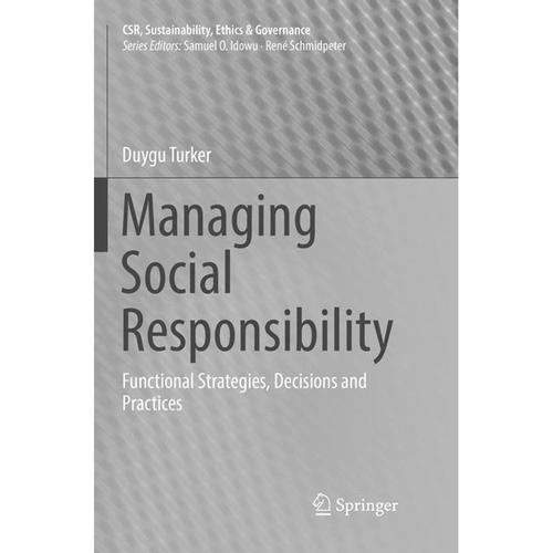 Managing Social Responsibility - Duygu Turker, Kartoniert (TB)