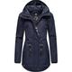 Winterjacke RAGWEAR "Monadis Black Label" Gr. 4XL (48), blau (graublau) Damen Jacken Lange stylischer Winterparka für die kalte Jahreszeit