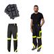 Bib And Brace Overalls Dungaree Men Hi Vis Reflective Trousers With Knee Pads Jacket Available Perfect For Work Mechanic Flooring Trades