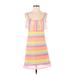 Lilly Pulitzer Casual Dress: Yellow Chevron Dresses - Women's Size X-Small