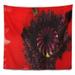 East Urban Home Garden in Full Bloom on Summer Day Tapestry Metal in Black/Red | 32 H x 39 W in | Wayfair 24EC4416E16349DABF4A19B933453EF3