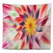 East Urban Home Floral Pink Dancing Flower Petals Tapestry Metal in Pink/Red | 32 H x 39 W in | Wayfair 6A39212E2F144DC29D3F2199DE1EE501