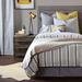 Chatham Slate Striped Linen Duvet Cover Linen in Gray/White Thom Filicia Home Collection by Eastern Accents | Daybed Duvet Cover | Wayfair