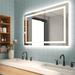 Ivy Bronx Coben Lighted LED Mirror w/ Defogger, Dimmer & Adjustable Color Temperature Metal | 48 H x 32 W x 1.5 D in | Wayfair