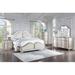 Rosdorf Park Beckwourth Queen Upholstered Platform 4 Piece Bedroom Set in Gray/White | 68 H x 69.5 W x 86.5 D in | Wayfair