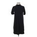 Madewell Casual Dress - Mini Mock Short sleeves: Black Solid Dresses - Women's Size X-Small