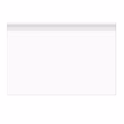 Self Sealing Flap Closure Clear Packaging For Stationary Bag Size: 10 1/4" x 8 1/8" 100 Bags Crystal Clear Bags