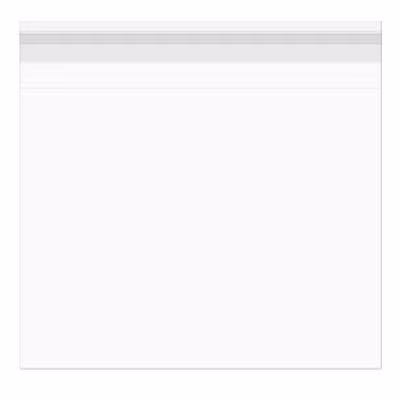 Professional Self Sealing Clear Bag Packaging For Single Cards Bag Size: 9 1/4" x 9 1/16" 100 Bags Crystal Clear Bags