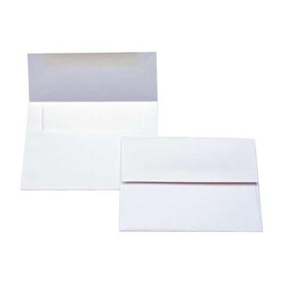 A2 5 3/4" x 4 3/8" Curious Metallic Envelope White 50 Pieces E822
