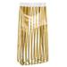 Medium Clear and Gold Stripe Gusset Bags - Great Bags for Wedding Favors or Holiday Gifts Bag Size: 4" x 2 1/2" x 9 1/2" 100 Bags |