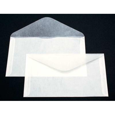 Glassine Envelopes Open Side 2 Side Seams 6 3/4" x 3 3/4" 100 Pieces