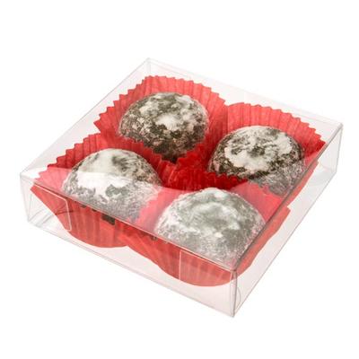 Clear Boxes for Candy Chocolates Truffles Mini Soaps Gummy Candy Box Size: 3 5/8" x 1" x 3 9/16" 25 Boxes Crystal Clear Boxes