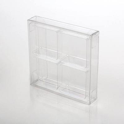Candy Boxes 2 3/4" x 13/16" x 2 11/16" Crystal Clear Artisan Candy Box Sets for 4 25 Pieces
