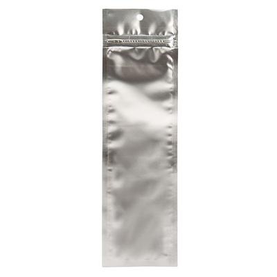 Silver Metallized Hanging Zipper Barrier Bags 2 1/...